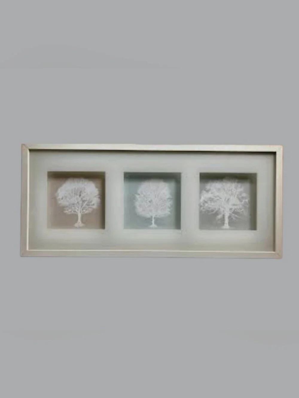 NWOT IKEA Trees Art 3D Shadow Box Wood Framed White Nature  Elegance 28